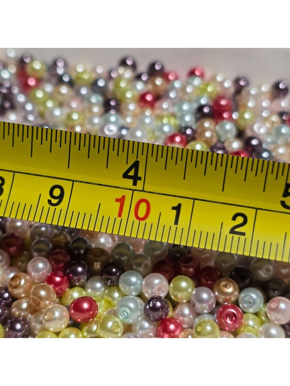 Bulk Lot Glass Pearl Beads 4mm Round in Mixed Colors USA Jewelry Supply 100 pcs - Picture 10 of 10